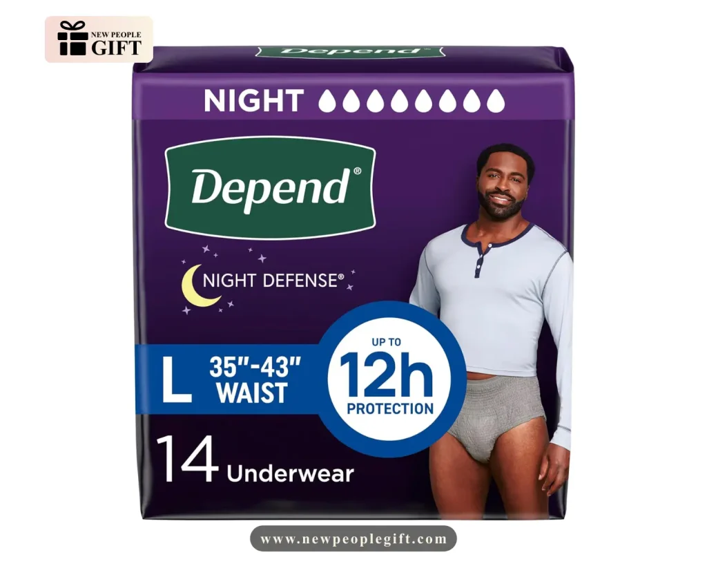 Depend Overnight Underwear for Men (Soft, Absorbent & Comfortable Protection)