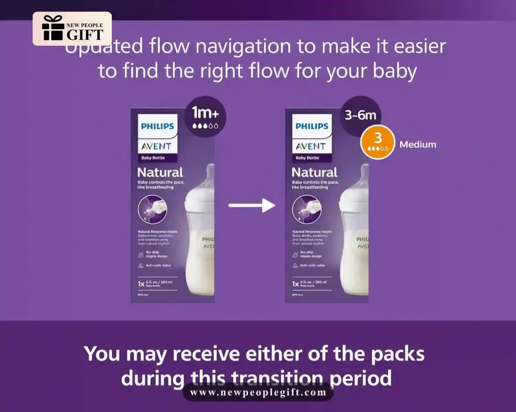 Philips Avent Natural Baby Bottles – Soft Nipple, Anti-Colic, Easy Feeding