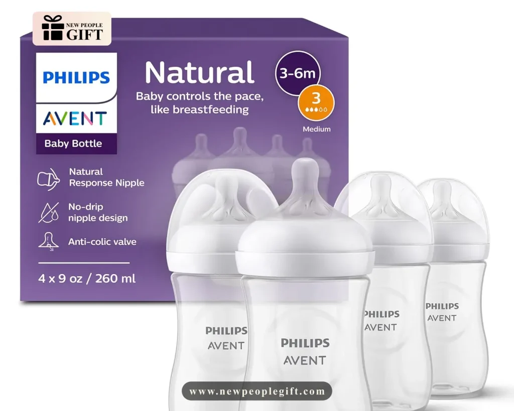 Philips Avent Natural Baby Bottles – Soft Nipple, Anti-Colic, Easy Feeding